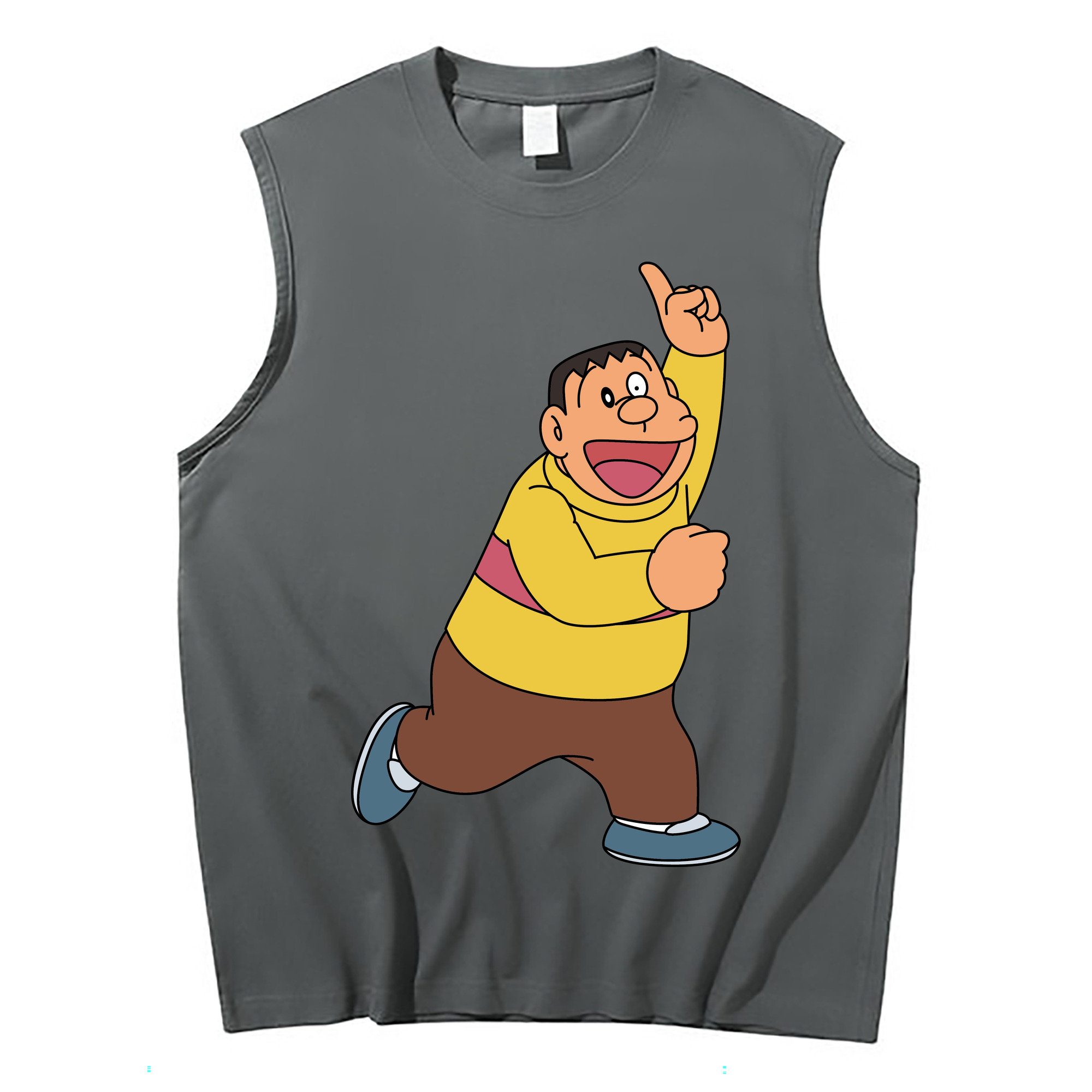 （画像用） ドラえもん 剛田武 Doraemon Gouta Takeshi コットン100％タンクトップ（フロントプリント）